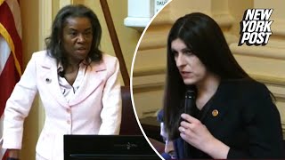 Trans Virginia lawmaker storms out of chamber after being called ‘sir’ by Lt Gov Winsome Sears [upl. by Devinna912]