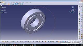 Bearing Design using Catia V5 [upl. by Liagiba]