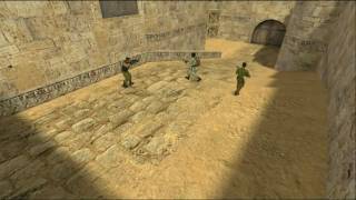 Counter Strike  the quotimpossiblequot mission 3 guys vs 17 bots [upl. by Aennaej]