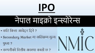 Nepal Micro Insurance IPO prospectus analysis  Stock Market Analysis by Ram Hari Nepal [upl. by Clem884]