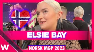 🇳🇴 Elsie Bay quotLove You in a Dreamquot  Melodi Grand Prix 2023 INTERVIEW [upl. by Jezabella]