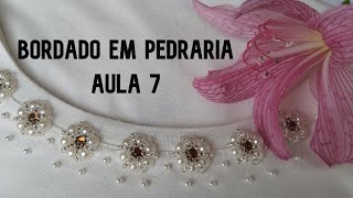 Bordando blusinha BÁSICA com pedraria Aula 7  Lilian Moretto [upl. by Aileme]