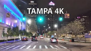 Tampa 4K  Night Drive [upl. by Edme488]