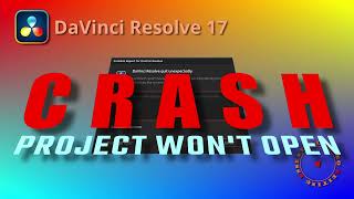 Fix corrupted project file that wont open and keeps crashing in DaVinci Resolve [upl. by Jago463]