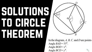 CIRCLE THEOREMS How to solve different Circle theorem problems [upl. by Doty]