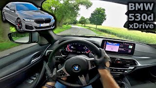 2021 BMW 530d xDrive  POV test drive  DrivingCars [upl. by Otrevlig932]