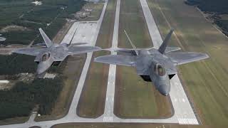 F22s Arrive in Poland [upl. by Lleihsad958]