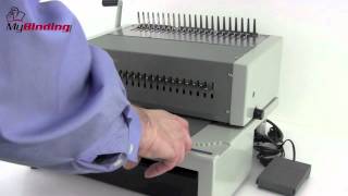 GBC CombBind C800pro Electric Plastic Comb Binding Machine Demo [upl. by Assenay]