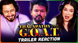 The GOAT Official Trailer Reaction  Thalapathy Vijay  Prabhu Deva  Venkat Prabhu [upl. by Anaet]