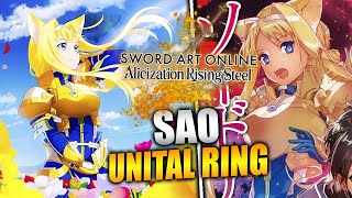 ¡UNITAL RING LLEGA A SAOARS  Sword Art Online Alicization Rising Steel [upl. by Lletnom784]