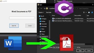 How to convert Word documents to PDF file in C Application [upl. by Norina]