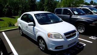 2007 Chevrolet Aveo LS Sedan Start Up and Full Tour [upl. by Nosauq669]