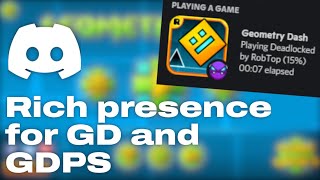 GD 21 Discord Rich Presence for GD amp GDPS [upl. by Htiffirg]