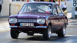 Ford Escort Mk1s at Hal Far Raceway  Compilation [upl. by Auqenwahs528]