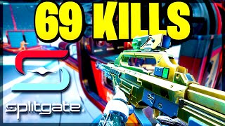 My NEW Kill RECORD in Splitgate 😯 INSANE 69 KILL GAME Splitgate Gameplay [upl. by Aitam]