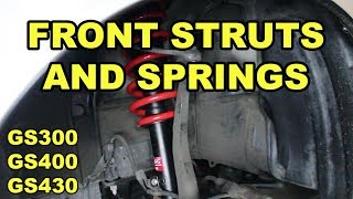 19982005 Lexus GS Front Strut and Spring Replacement [upl. by Rickey]