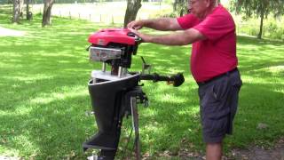 65 HP Briggs and Stratton Upgrade Outboard Conversion [upl. by Aehsrop]