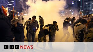 Protests in West Bank after Gaza hospital blast  BBC News [upl. by Adnilemre]