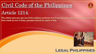 Civil Code of the Philippines Article 1214 [upl. by Milo]