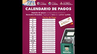 🤑ULTIMO CALENDARIO OFICIAL 2024 DE LAS PENSIONES DEL BIENESTAR😱🥳 [upl. by Onidranreb87]