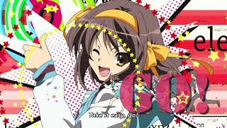 The Melancholy of Haruhi Suzumiya Opening 2 w English Subtitles [upl. by Anastassia]