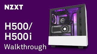 NZXT H500 amp H500i Walkthrough  All About Our New Compact ATX MidTower Case [upl. by Nierman214]