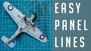 Easy Panel Line Wash or Pin Wash for your Scale Model Aircraft [upl. by Reema]