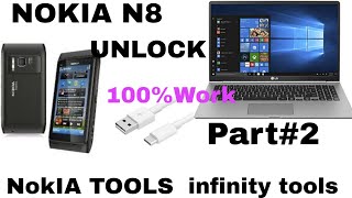 Nokia N8 Part2 amp Unlock Security code And password reset  Best Tools Infinity Tools 100 work [upl. by Darce]