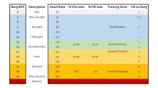 Borg RPE Scale  Fitness Training and Programming [upl. by Adnamal]