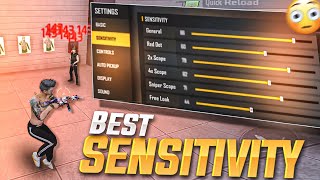 BEST  SENSITIVITY SETTINGS FOR ONLY HEADSHOT  FREE FIRE NEW SENSITIVITY [upl. by Corny]