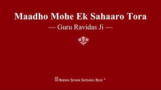 Maadho Mohe Ek Sahaaro Tora  Guru Ravidas Ji  RSSB Shabad [upl. by Giavani]