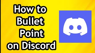 How to Bullet Point on Discord [upl. by Ohce]