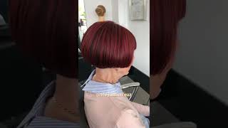 Inverted bob haircut transformation by vivyan Hermuz  haircut tutorial  bob hairstyle  haircut [upl. by Curtis]