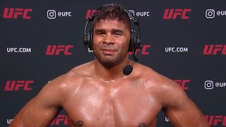 UFC Vegas 9 Alistair Overeem Interview after KO win [upl. by Ahola]