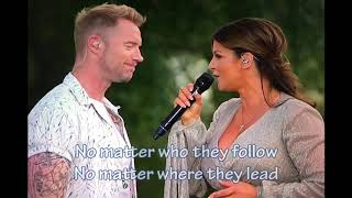 No Matter What with Lyrics RONAN KEATING and CAROLA [upl. by Alikam]