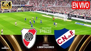 ⚪RIVER PLATE VS NACIONAL🔵EN VIVO PARTIDO DE HOY⚽LIBERTADORES 2024 PCPS5 GAMEPLAY PES24 [upl. by Rehpatsirhc]