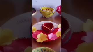 Beautiful diya decoration for Diwali 🎇🪔 [upl. by Yesima922]