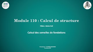 Calcul des semelles de fondations Partie 310 [upl. by Ibmab]