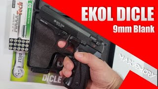 EKOL DICLE 9mm Blank Gun  MaxArmory [upl. by Anad]