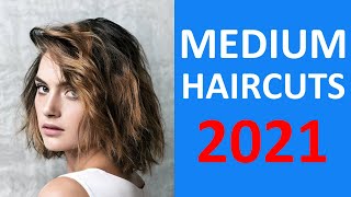 30 Haircuts 2021 for MEDIUM HAIR [upl. by Owens]