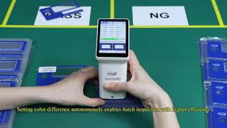 How to use handheld colorimeterLinshang LS173 Colorimeter feature and operation [upl. by Prakash]