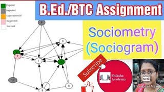 Sociometry Sociogram construction  BEdBTC Assignment  sociometry  Ddu bed sociometry [upl. by Suhploda]