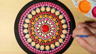 How To Paint Dot Mandalas Beginners Full Step by Step Tutorial 62 RINGS  Lydia May [upl. by Roda]