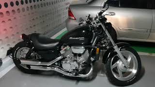 1994 Honda Magna VF750C Cobra Exhaust [upl. by Ramey320]