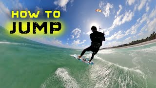 How to JUMP  Kiteboarding [upl. by Aryad]