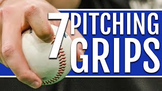 7 Baseball Pitching Grips Cheat Sheet Included [upl. by Nozicka]