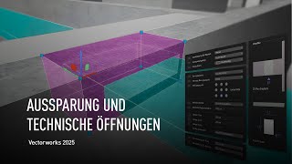 AUSSPARUNGEN UND TECHNISCHE ÖFFNUNGEN  Vectorworks 2025 [upl. by Ablasor99]