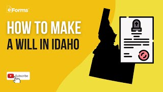 How to Make a Will in Idaho EASY INSTRUCTIONS [upl. by Dorkas949]