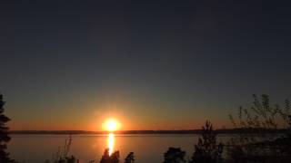 Timelapse of sunset in Norway  Earth spinning or Sun moving [upl. by Irrab]