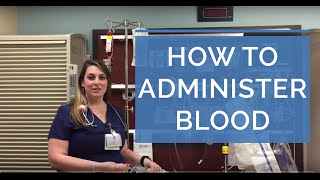 HOW TO ADMINISTER A BLOOD TRANSFUSION LIVE DEMO  Giving Blood as a Nurse [upl. by Kilgore]